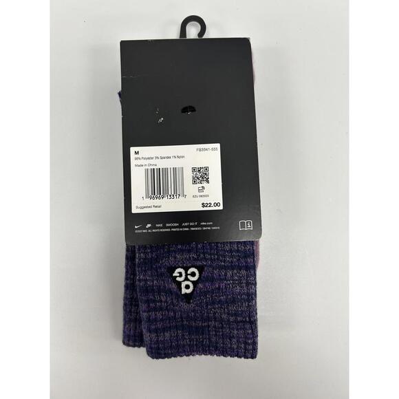 Nike ACG Purple Crew Socks - Picture 3 of 4